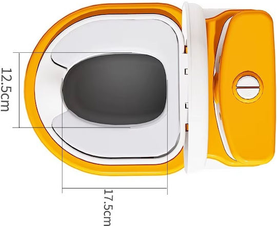 Little Mom Potty Bowl with Sounds & Lid Gray