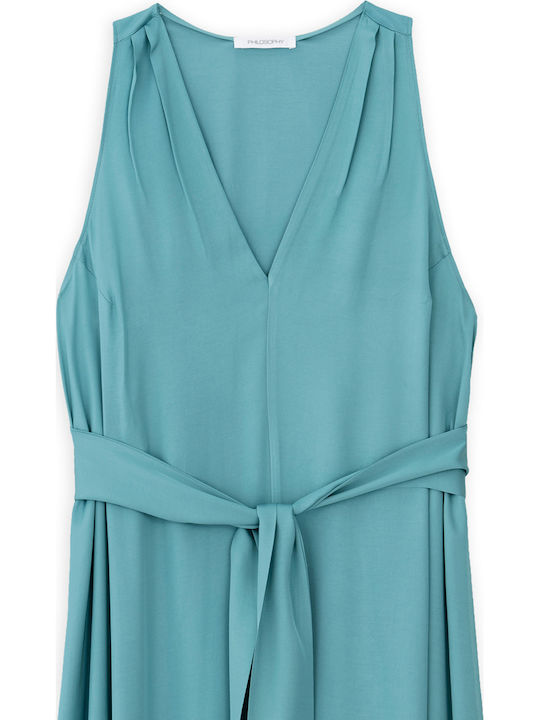 Καλοκαιρινό Maxi Φόρεμα Teal
