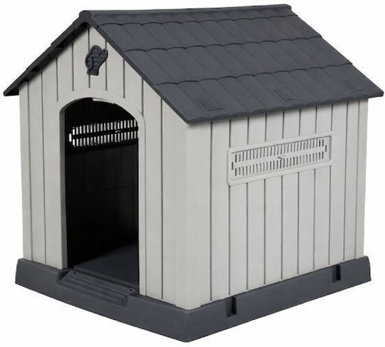 Luxe Dog House Plastic Gray