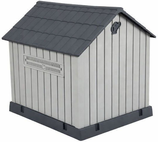 Luxe Dog House Plastic Gray