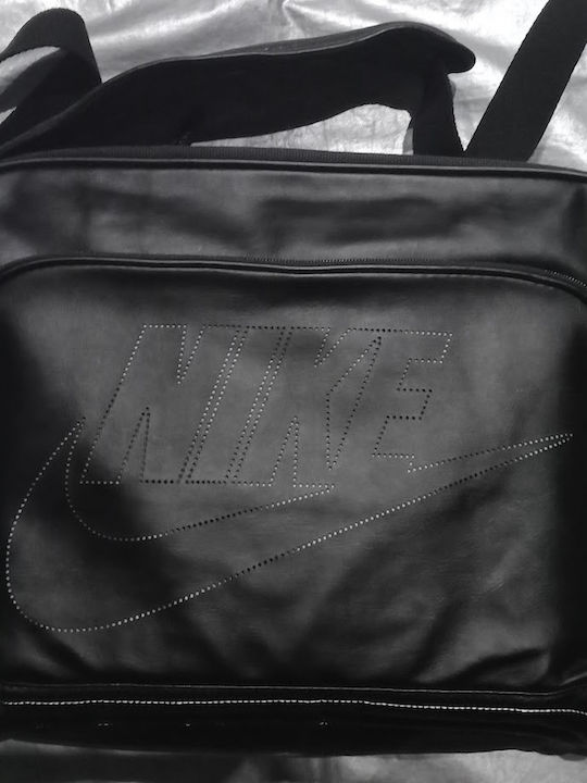 Vintage Leather Men's Bag Messenger Black