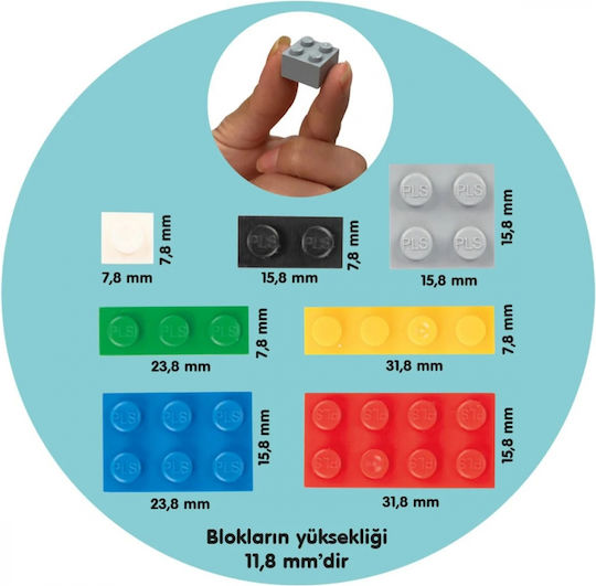 Pilsan Cuburi De Construit Constructor Micro Pentru 3+ Ani 504 Bucăți