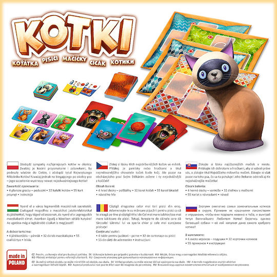 Board Game Kittens for 2-4 Players 6+ Years Old (PL) Trefl