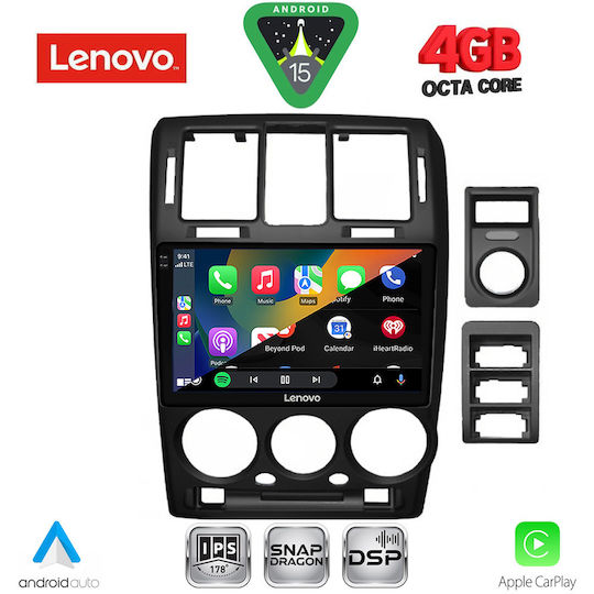 Lenovo Ηχοσύστημα Αυτοκινήτου για Hyundai Getz 2002-2011 (Bluetooth/USB/WiFi/GPS/Apple-Carplay/Android-Auto) με Οθόνη Αφής 9"