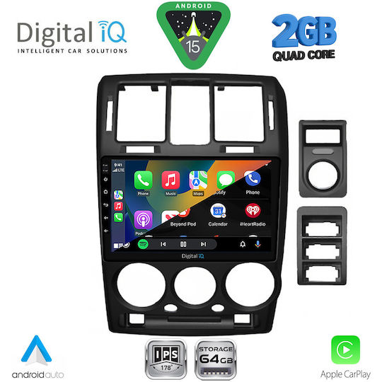 Digital IQ Ηχοσύστημα Αυτοκινήτου για Hyundai Getz 2002-2011 (Bluetooth/USB/WiFi/GPS/Apple-Carplay/Android-Auto) με Οθόνη Αφής 9"