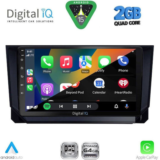 Digital IQ Car Audio System for Mazda CX-9 2006-2015 (Bluetooth/USB/WiFi/GPS/Apple-Carplay/Android-Auto) with Touch Screen 10"