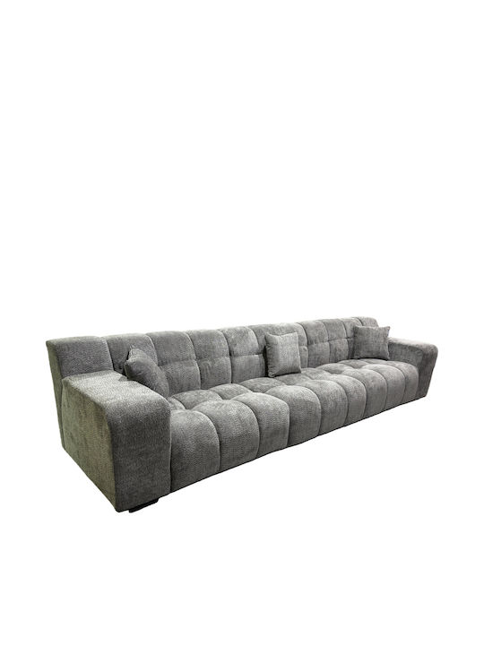 Orvella Γωνιακός Καναπές Γκρι 363x194x80εκ.