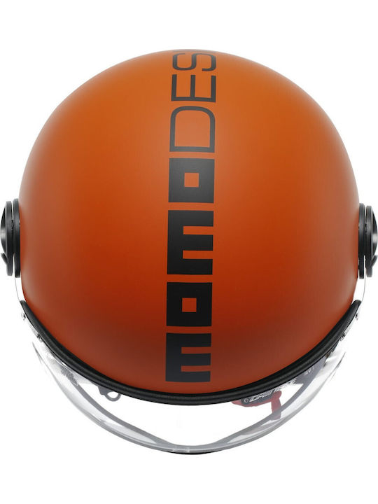 MomoDesign FGTR Classic Mat Orange/Black Motorcycle Helmet Jet ECE 22.06