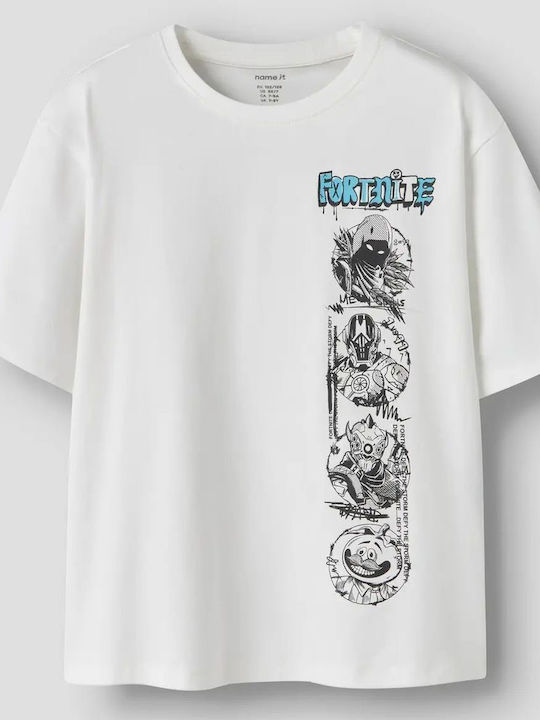Kids Tops White Fortnite T-shirt