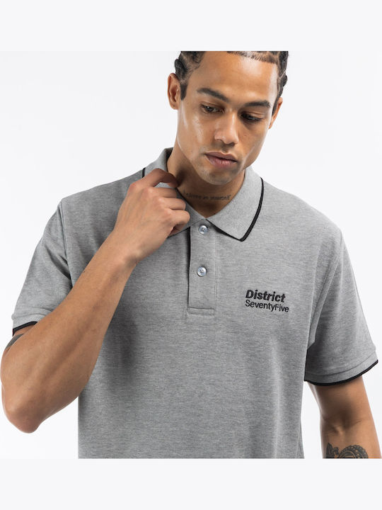 Polo Herrenbluse Kurzarm Graue