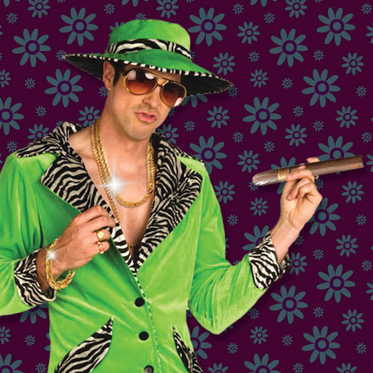 Karneval Halskette Braun 1Stück