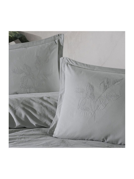 Clasy Home Set Husă de Pilotă Dublă cu 4 Fețe de Pernă & 1 Cearsaf 200x220 Gri