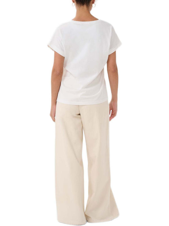 Cream T-Shirt Λευκό