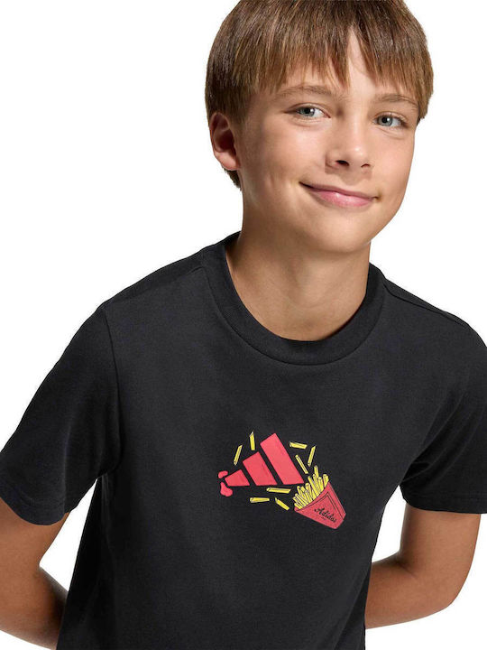 Tricou Pentru Copii Negru Food Pack Graphic K