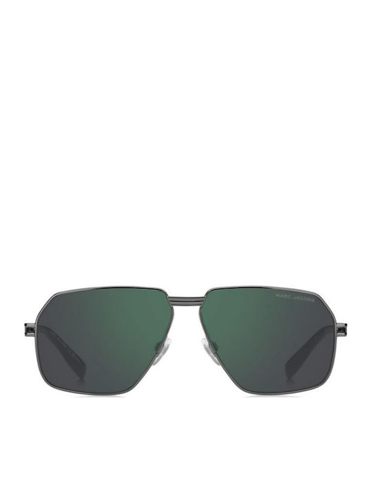 Marc Jacobs Unisex Γυαλιά Ηλίου με Ασημί Μεταλλικό Σκελετό και Πράσινο Καθρέφτη Φακό MARC 906/S V81/MT