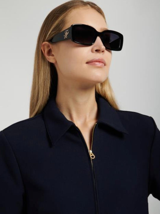 Tommy Hilfiger Unisex Γυαλιά Ηλίου με Μαύρο Κοκκάλινο Σκελετό και Μαύρο Φακό TH2343/S 807/9O