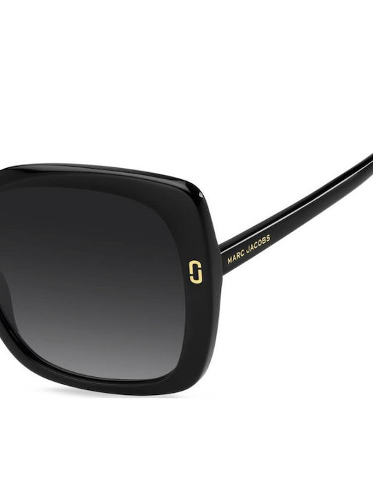 Marc Jacobs Unisex Sunglasses With Black Horn-Rimmed Frame And Grey Gradient Lens MJ 1138/S 807/9O