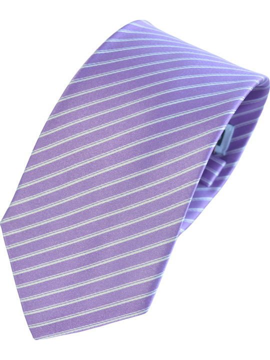 Pierre Cardin Men's Tie Silk Printed in Purple Color Pierre Cardin Men's Tie Silk Printed in Purple Color