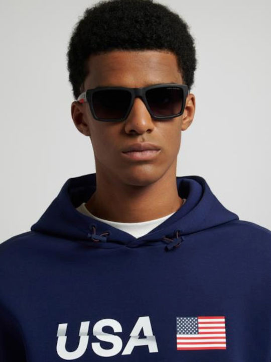 Tommy Hilfiger Γυαλιά Ηλίου Μαύρα με Κοκκάλινο Σκελετό Tommy Hilfiger Γυαλιά Ηλίου Μαύρα με Κοκκάλινο Σκελετό