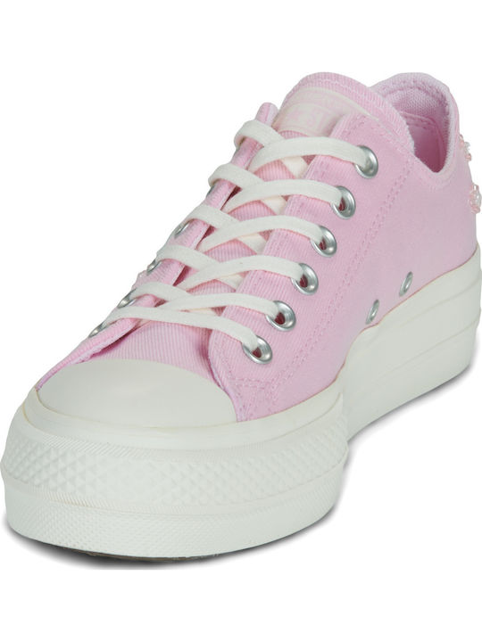 Chuck Taylor All Star Lift Platform Дамски Сникърси Розови