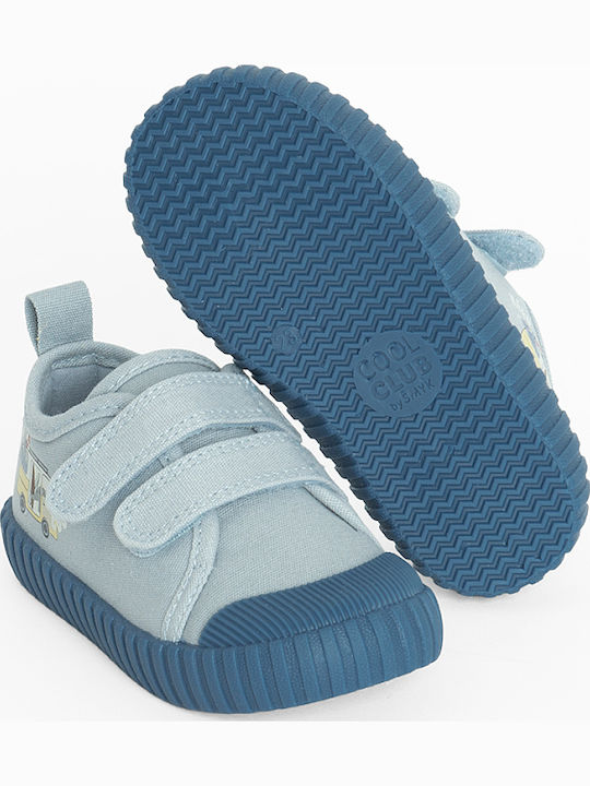 Kids Sneakers with Hoop & Loop Closure Blue CAL1S26 CB908