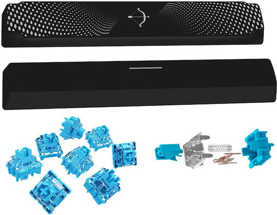 Aqirys Adara Mini Gaming Μηχανικό Πληκτρολόγιο 75% με Haimu Pink διακόπτες και RGB φωτισμό (International English)