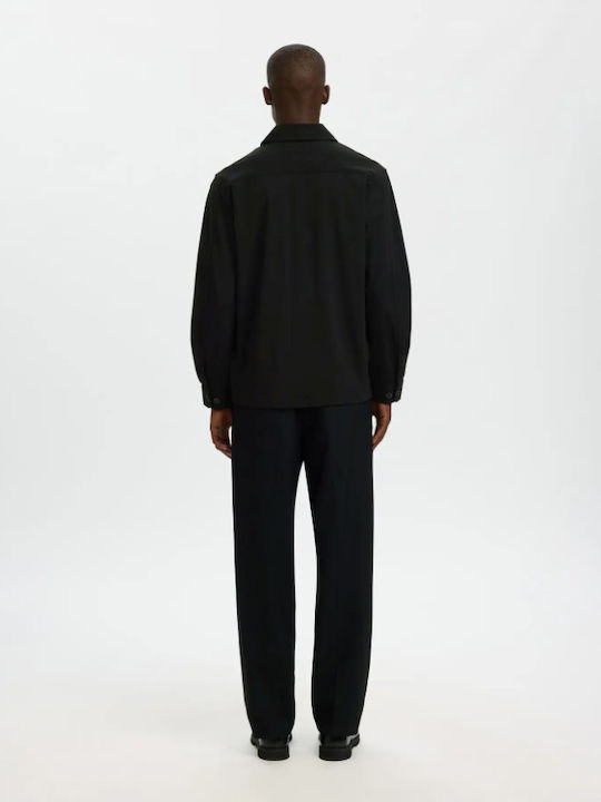 Long Sleeve Overshirt Black