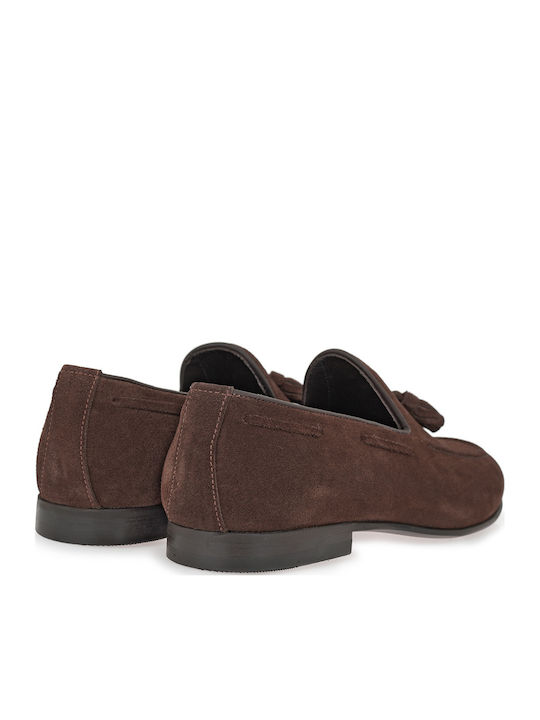 Wildleder Herren Mokassins in Braun Farbe