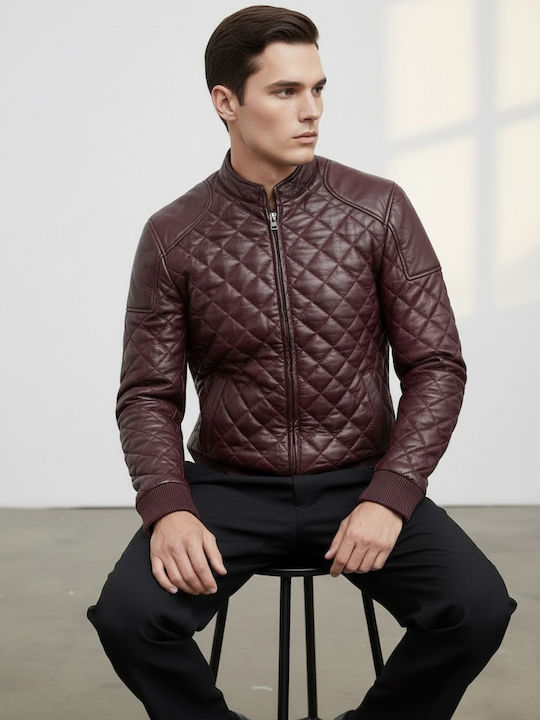 Leather Jacket Bordeaux