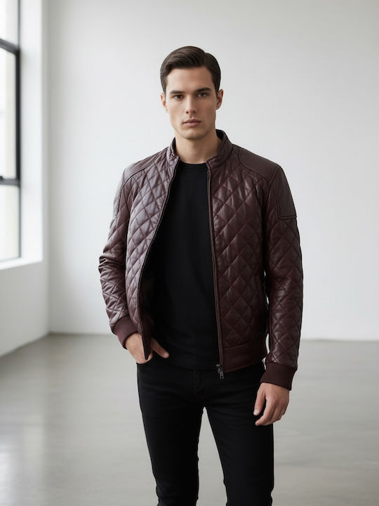 Leather Jacket Bordeaux