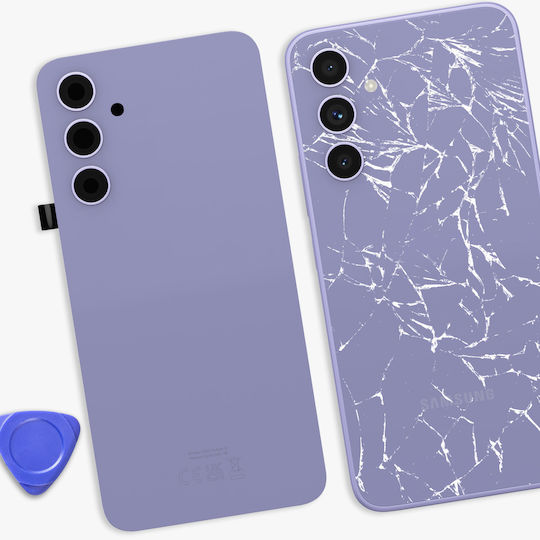 Clappio Battery Cover Galaxy A54 Integrated Adhesive Purple
