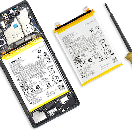 Clappio Handy-Akku Motorola Edge 50 Fusion Kapazität 5000mAh Modell Qc50 Grau