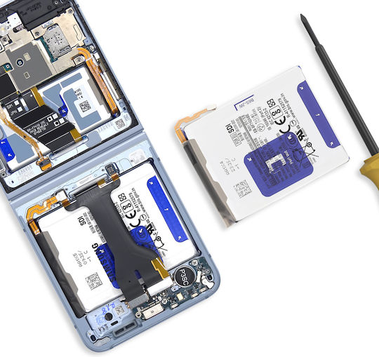 Clappio Baterie Secundară Galaxy Z Flip 6 Capacitate 2870mah Model Eb-bf742abe Albă