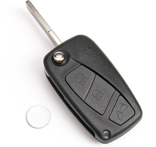 Foldable Car Key Shell with Blade without Buttons for Fiat