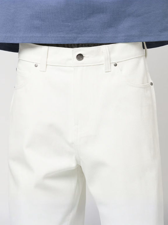 Men's Jeans Pants with Loose Baggy Fit White