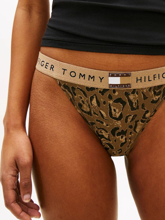 Tommy Hilfiger High Waist String Black-Brown