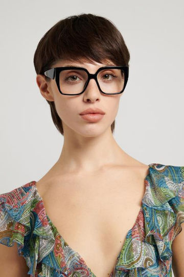 Etro Brillengestelle mit Rezept Schwarz