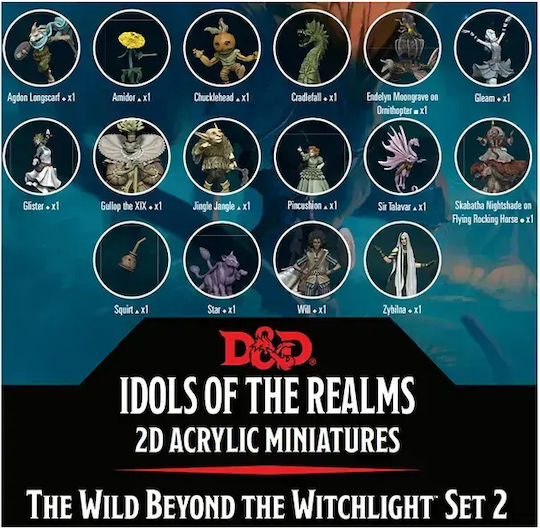 Dungeons & Dragons Idols Realms Wild Beyond Witchlight 2d Miniatures Set 2