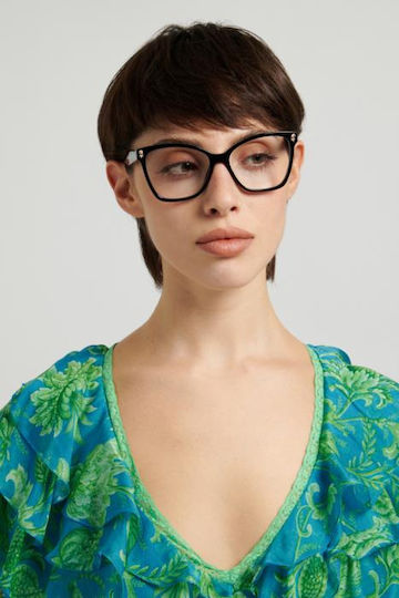 Etro 0129 807 55 Brillengestelle mit Rezept Schwarz