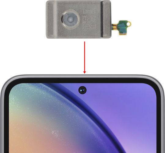 Clappio Internal Speaker Galaxy A54 5g Upper Earpiece Module Grey