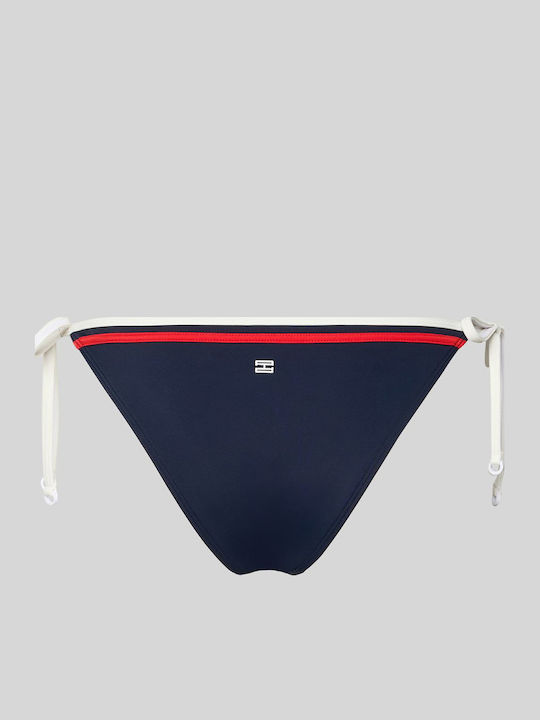 Bikini Slip με Κορδονάκια Navy Μπλε