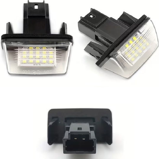 Best-Ka Светлини за регистрационната табела LED за Citroen C3 / C4 / C5 / Berlingo / Xsara / Saxo / C3 Picasso / C4 Picasso / Xsara Picasso Peugeot 206 / 207 / 306 / 307 / 308 / 406 / 407 / 5008 / Partner 2бр