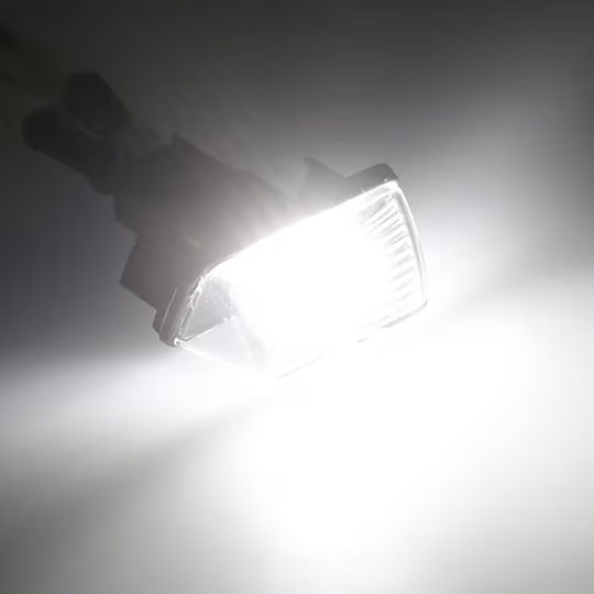 Best-Ka Светлини за регистрационната табела LED за Citroen C3 / C4 / C5 / Berlingo / Xsara / Saxo / C3 Picasso / C4 Picasso / Xsara Picasso Peugeot 206 / 207 / 306 / 307 / 308 / 406 / 407 / 5008 / Partner 2бр
