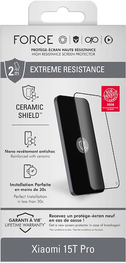 Force Glass Gehärtetes Glas 2.5d Xiaomi 15t Pro Keramik Schutz Ultra-resistentes Transparent
