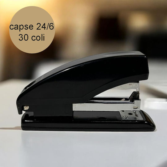 Stapler 24/6 30-sheet Capacity Black