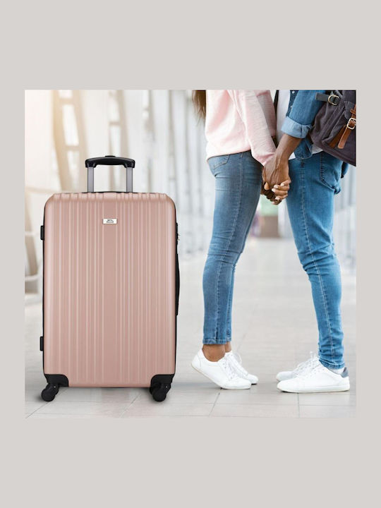 Slazenger Reisegepäck Rose Gold mit 4 Räder Set 2 Stück