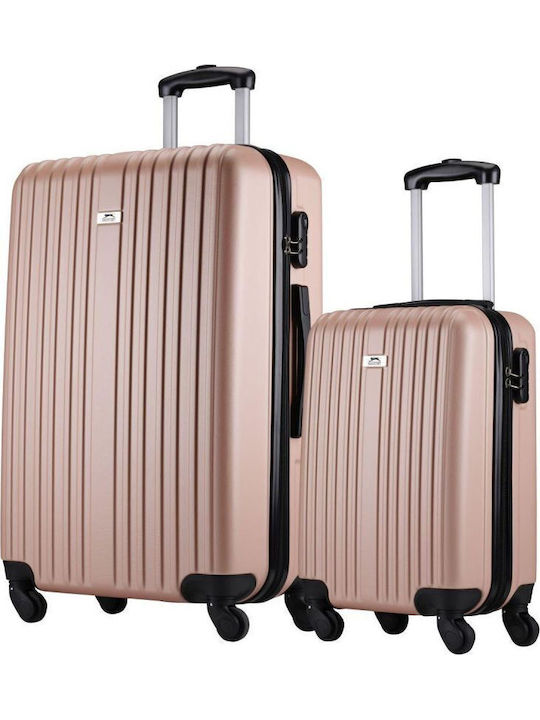 Slazenger Reisegepäck Rose Gold mit 4 Räder Set 2 Stück