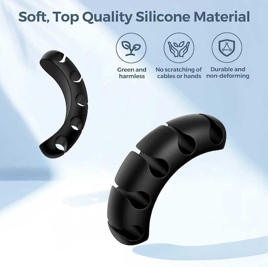 Self-Adhesive Silicone Cable Clips