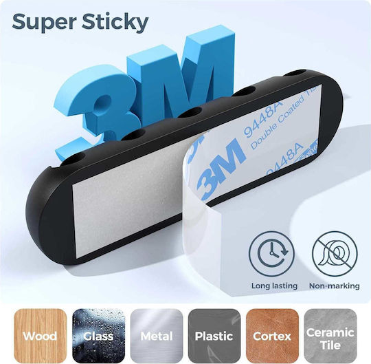 Self-Adhesive Silicone Cable Clips