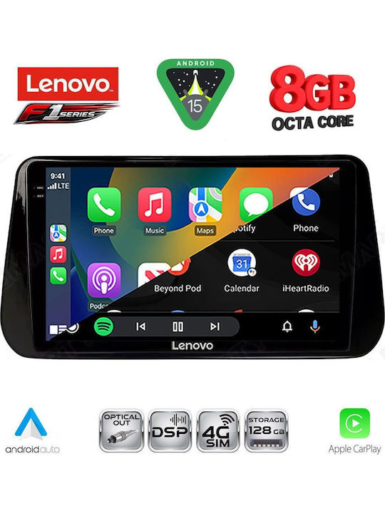 Lenovo Car Audio System for Hyundai iX45 / Santa Fe 2018-2023 (Bluetooth/USB/WiFi/GPS/Apple-Carplay/Android-Auto) with Touch Screen 10"